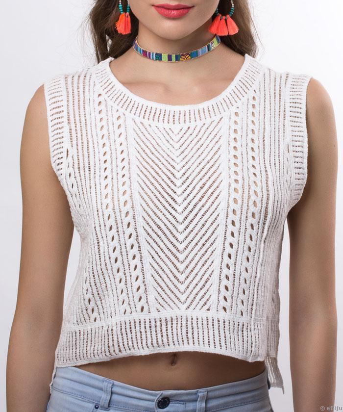 Színes textil choker